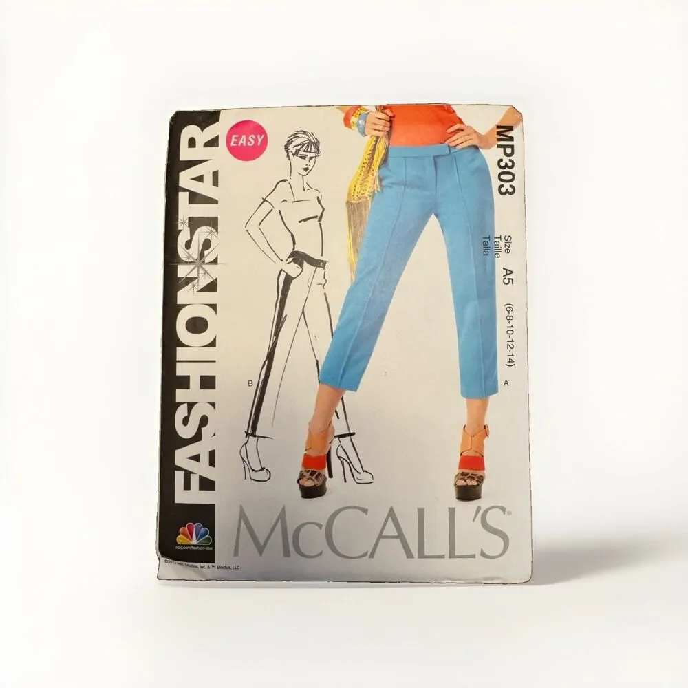 McCall's Pattern MP303 Fashionstar NBC Pants Ladies Sz 6 8 10 12 14 Easy